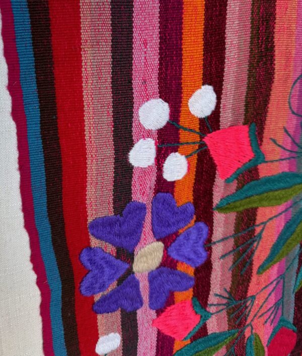 Striped Floral Textile - Image 3