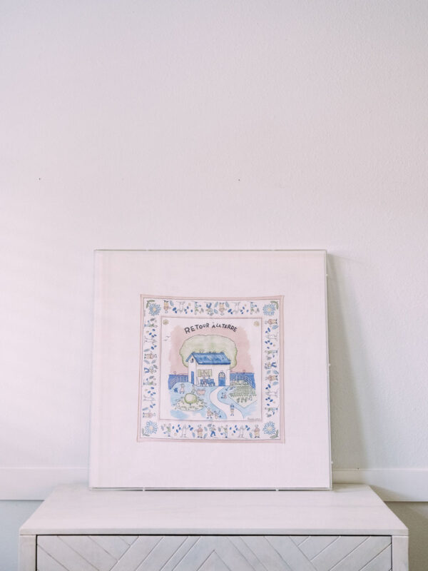 Framed Hermes Scarf